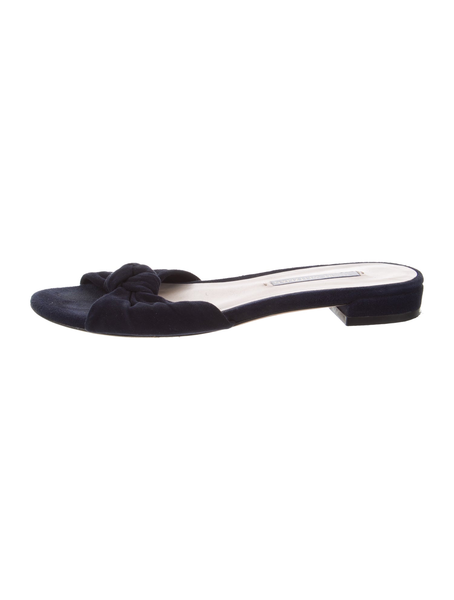 Stuart Weitzman Suede Slides