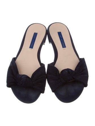 Stuart Weitzman Suede Slides