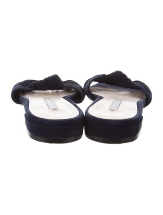 Stuart Weitzman Suede Slides