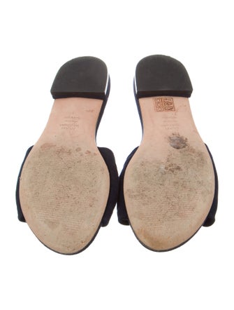 Stuart Weitzman Suede Slides