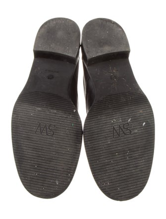 Stuart Weitzman Leather Studded Accents Combat Boots