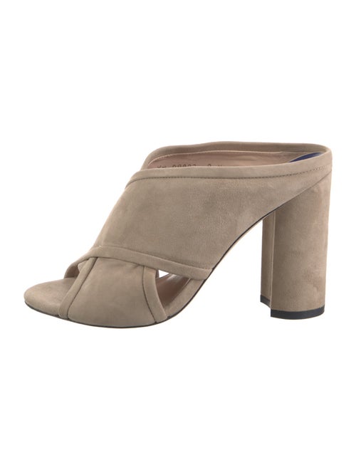 Stuart Weitzman Suede Slides