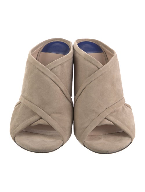 Stuart Weitzman Suede Slides