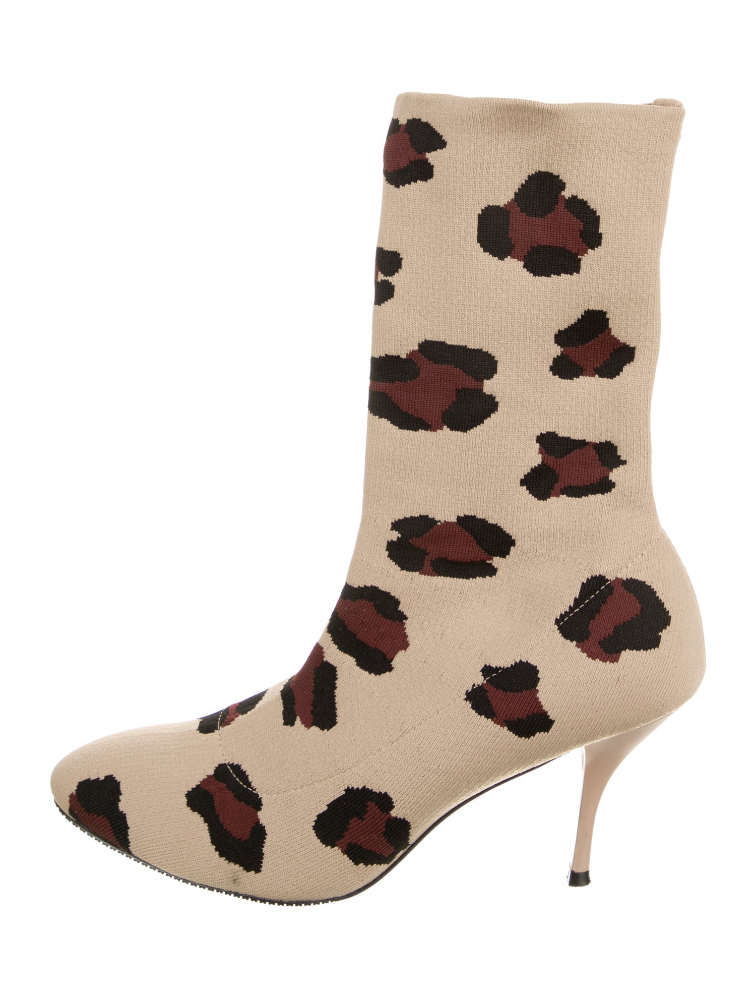 Stuart Weitzman Animal Print Sock Boots