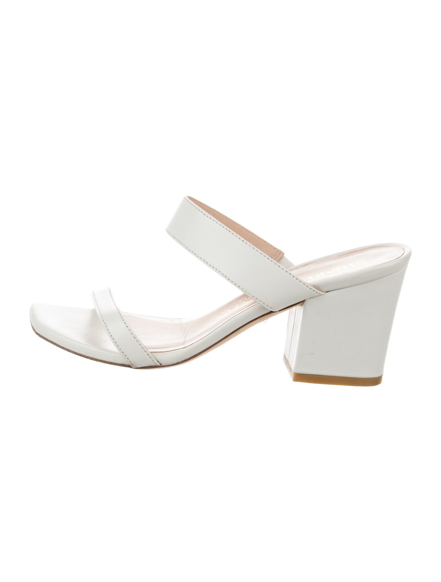 Stuart Weitzman Leather Slides