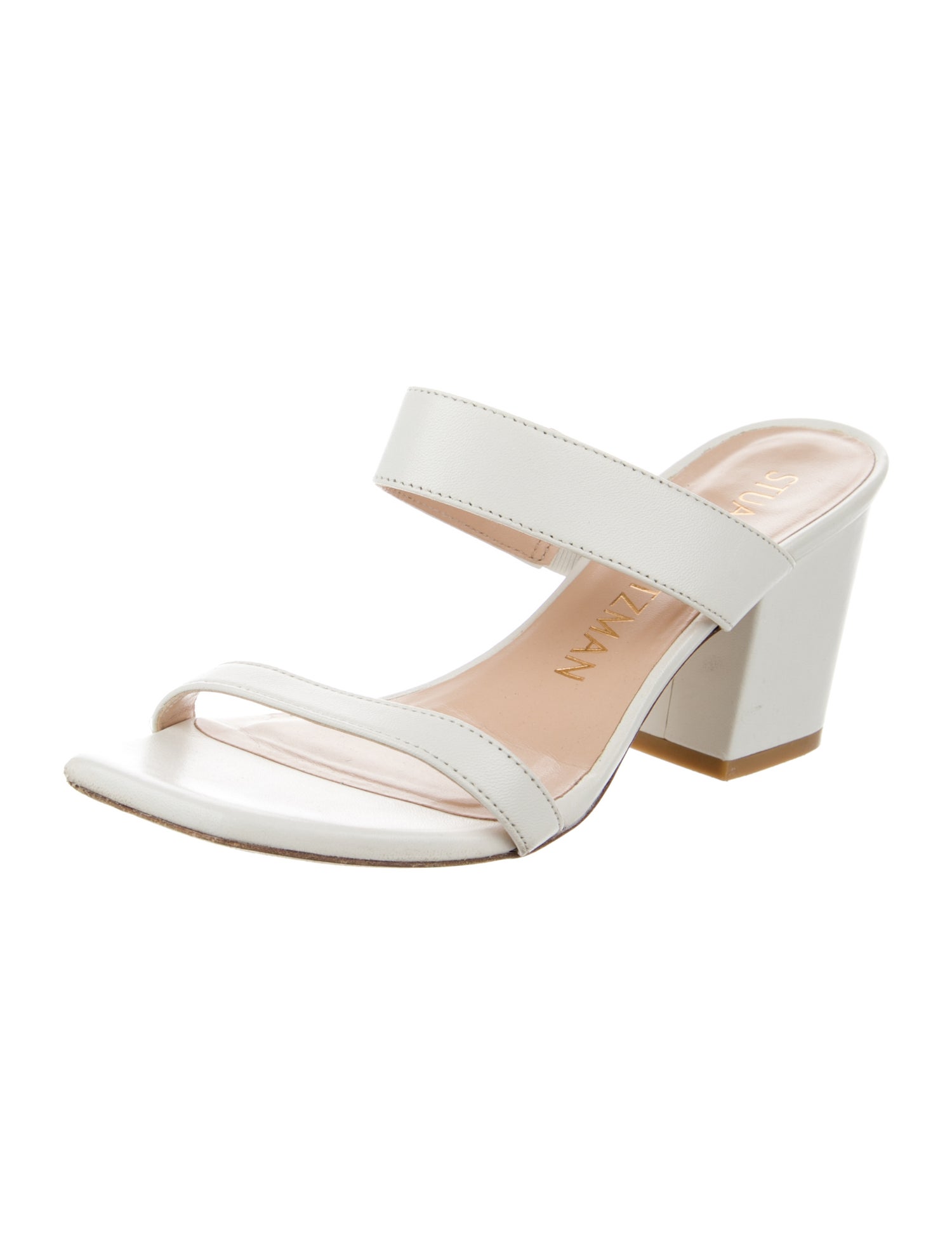 Stuart Weitzman Leather Slides