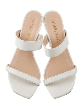 Stuart Weitzman Leather Slides