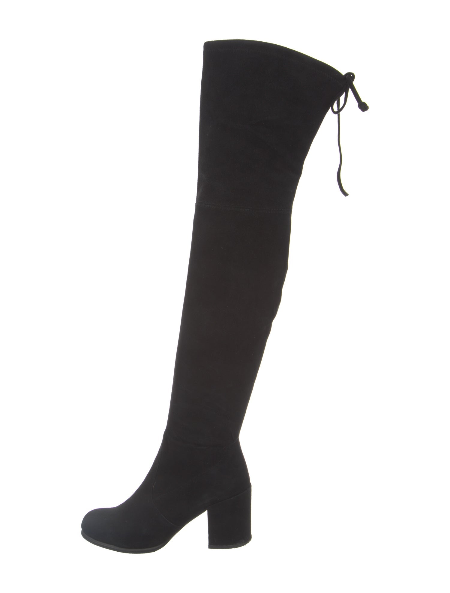 Stuart Weitzman Suede Whipstitch Trim Boots