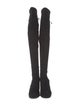 Stuart Weitzman Suede Whipstitch Trim Boots