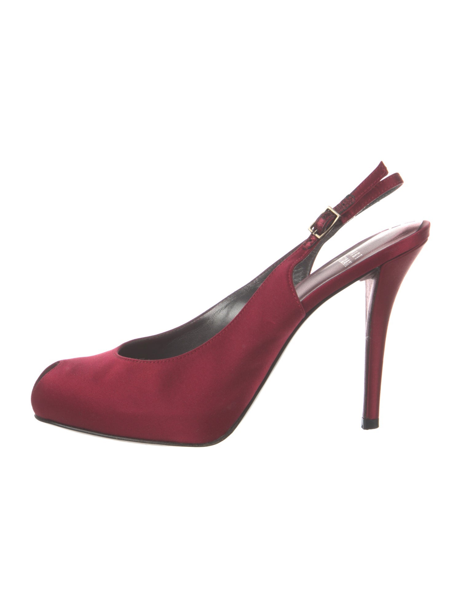 Stuart Weitzman Satin Slingback Pumps
