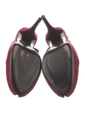 Stuart Weitzman Satin Slingback Pumps