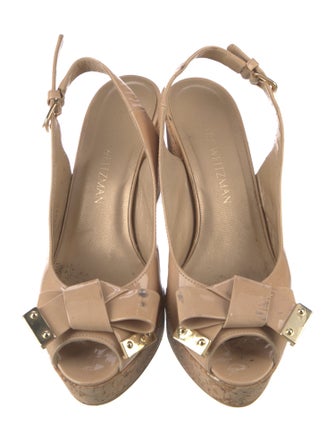 Stuart Weitzman Patent Leather Slingback Pumps