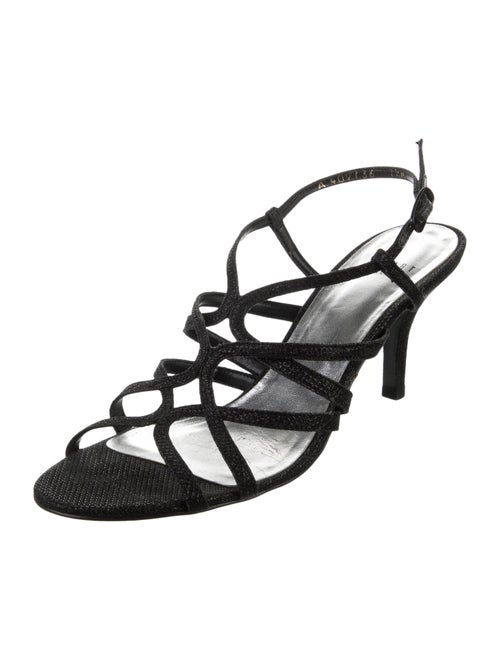 Stuart Weitzman Glitter Slingback Sandals