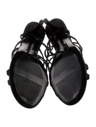 Stuart Weitzman Glitter Slingback Sandals