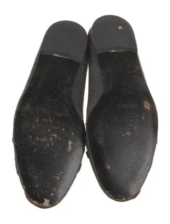 Stuart Weitzman Wool Floral Print Flats