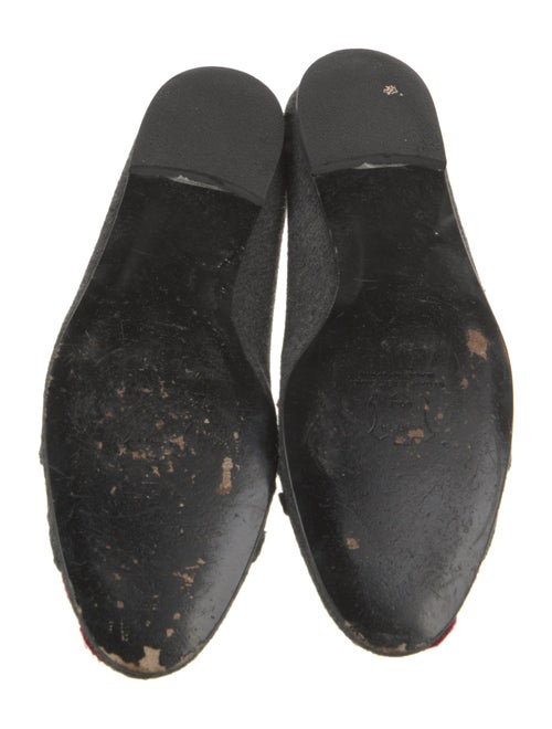 Stuart Weitzman Wool Floral Print Flats