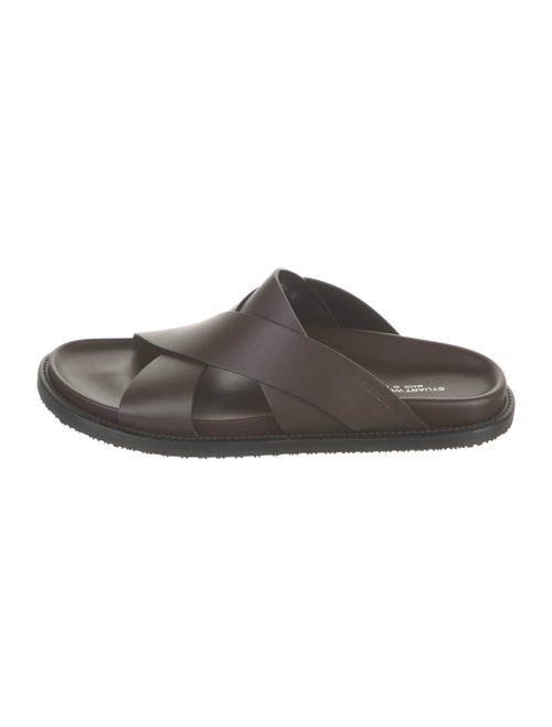 Stuart Weitzman Leather Slides