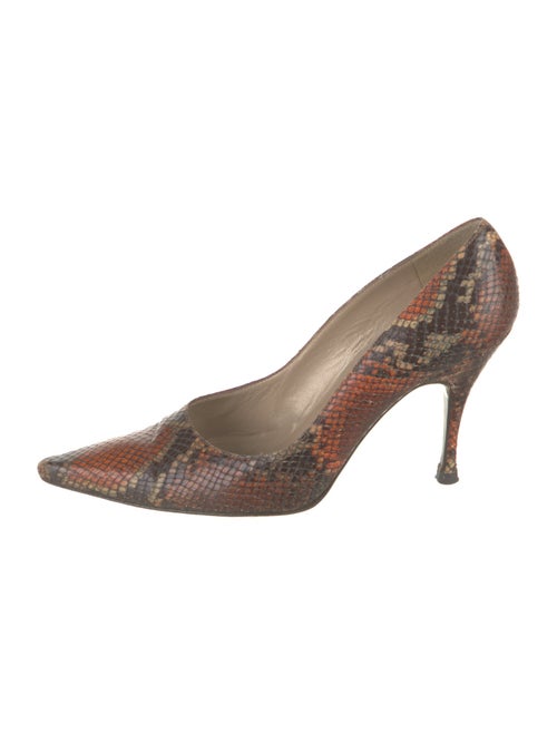 Stuart Weitzman Snakeskin Animal Print Pumps