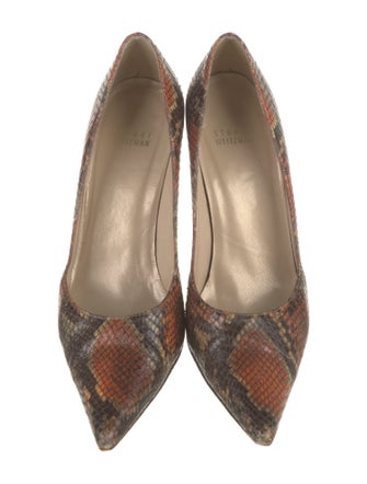 Stuart Weitzman Snakeskin Animal Print Pumps