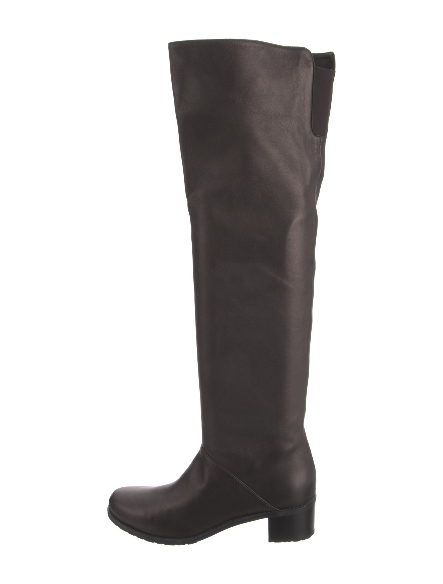 Stuart Weitzman Leather Glitter Accents Boots