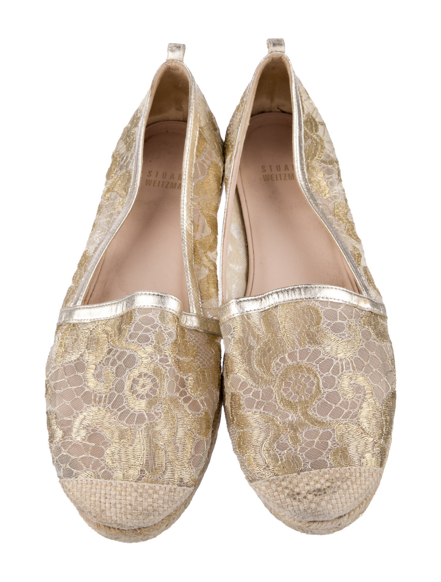 Stuart Weitzman Canvas Animal Print Espadrilles