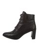 Stuart Weitzman Leather Lace-Up Boots