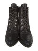 Stuart Weitzman Leather Lace-Up Boots