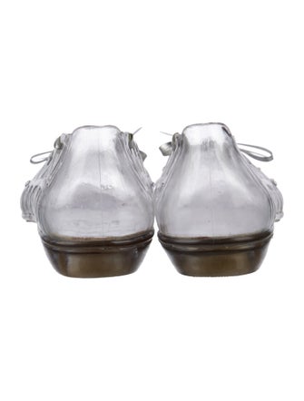 Stuart Weitzman Rubber Bow Accents Ballet Flats