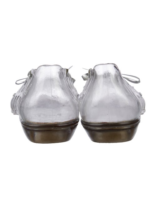 Stuart Weitzman Rubber Bow Accents Ballet Flats