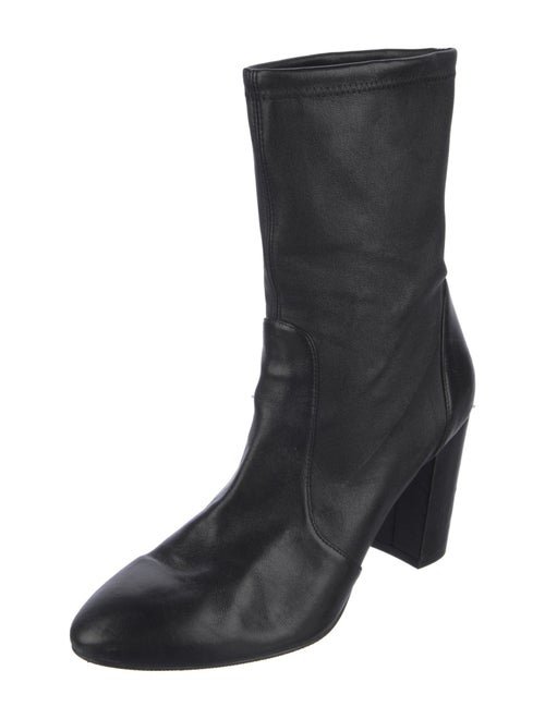 Stuart Weitzman Leather Sock Boots
