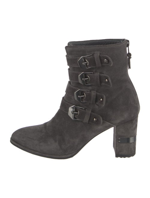 Stuart Weitzman Leather Lace-Up Boots
