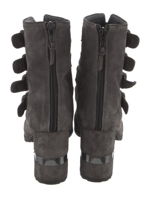 Stuart Weitzman Leather Lace-Up Boots