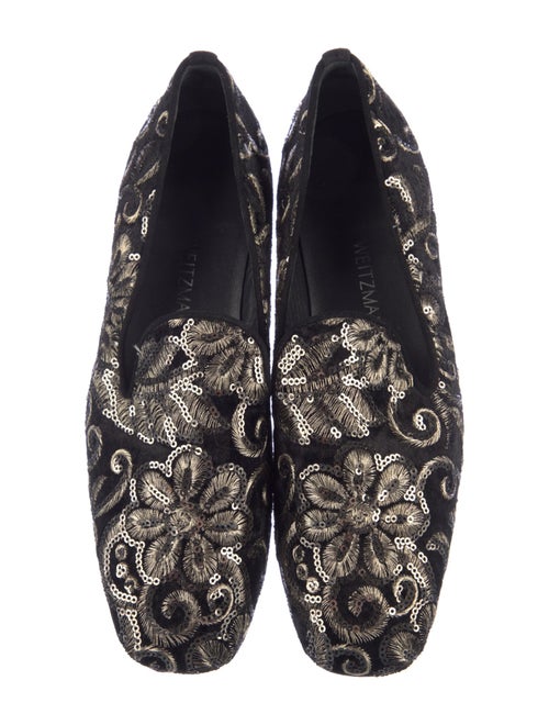 Stuart Weitzman Velvet Printed Loafers
