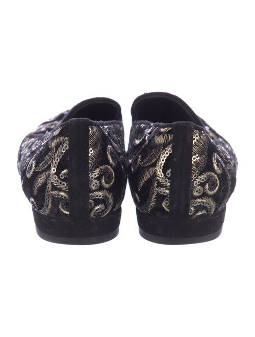 Stuart Weitzman Velvet Printed Loafers