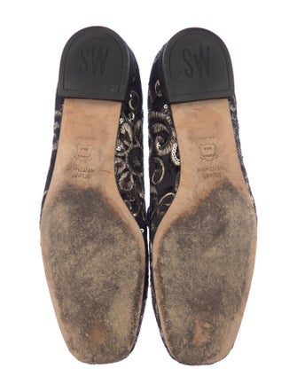 Stuart Weitzman Velvet Printed Loafers