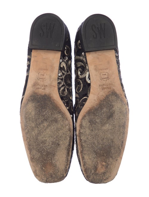 Stuart Weitzman Velvet Printed Loafers