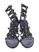 Stuart Weitzman Leather Studded Accents Gladiator Sandals