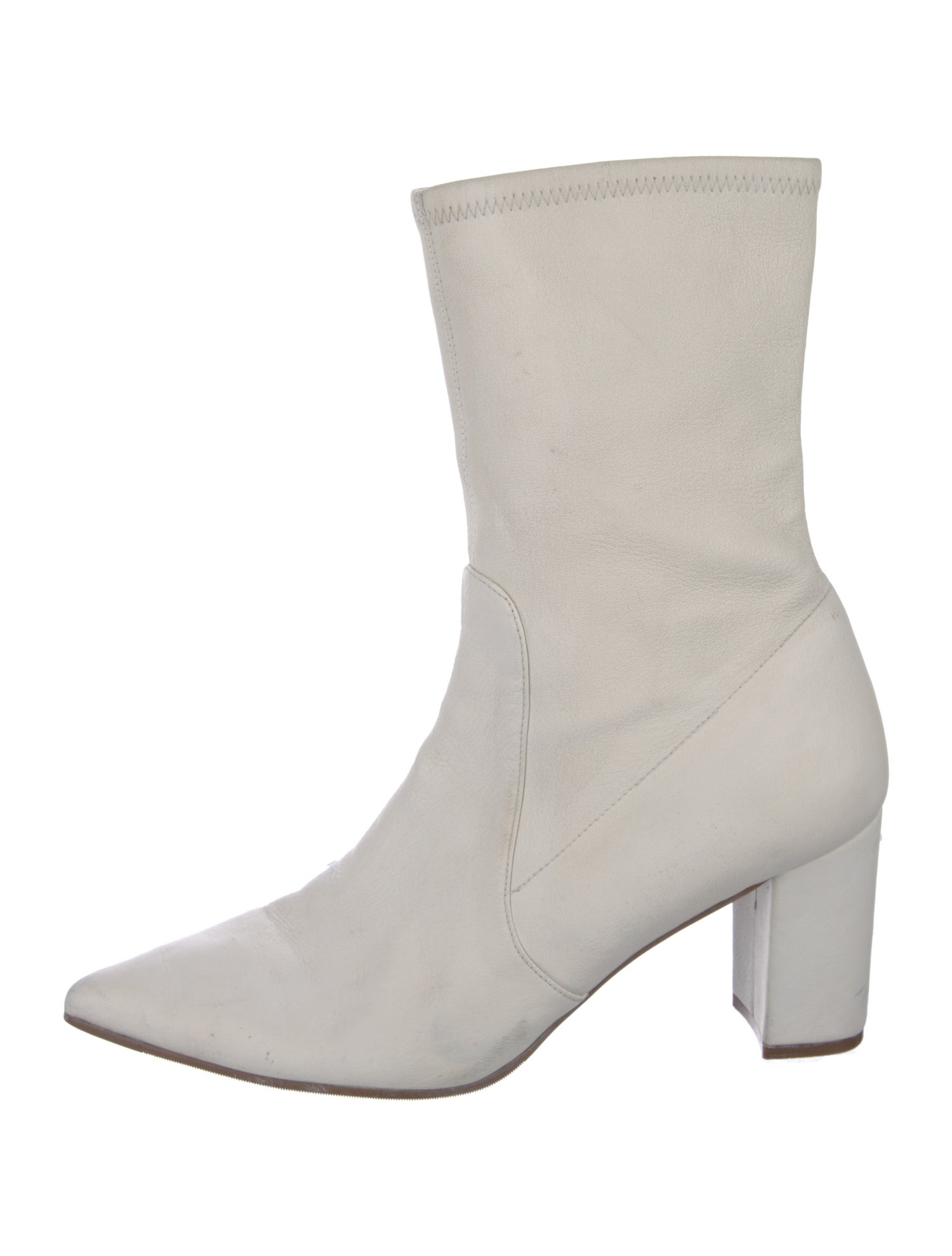 Stuart Weitzman Leather Sock Boots