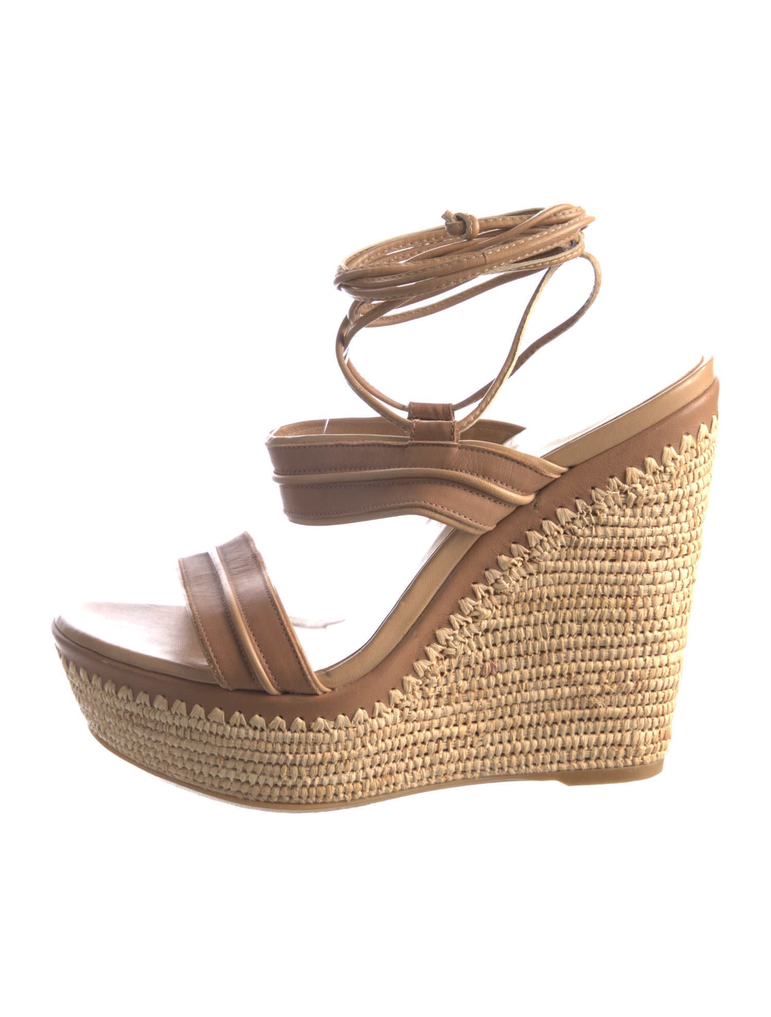 Stuart Weitzman Leather Espadrilles