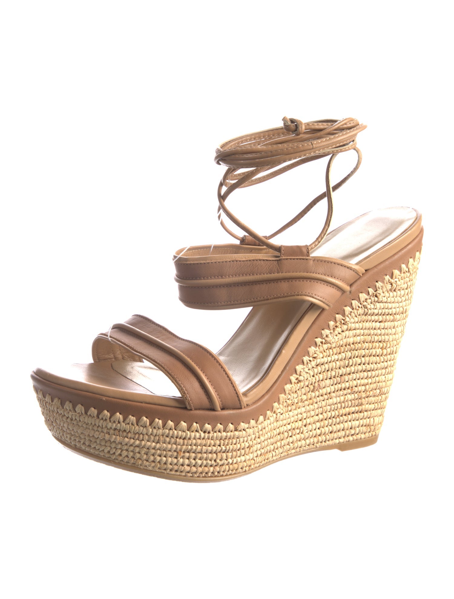 Stuart Weitzman Leather Espadrilles