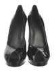 Stuart Weitzman Patent Leather Ruffle Embellishment Pumps