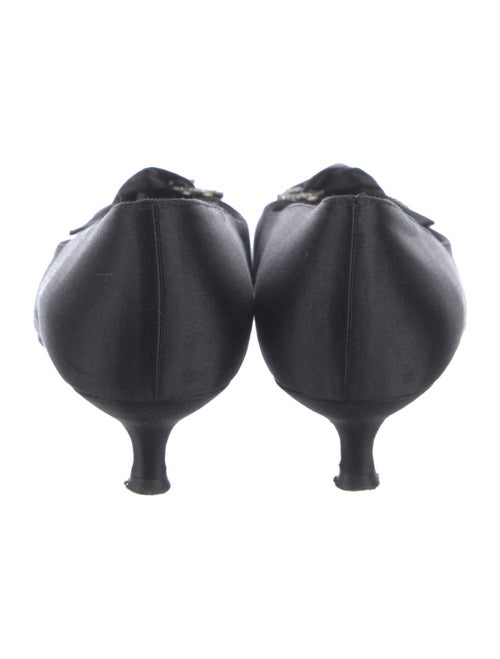 Stuart Weitzman Satin Crystal Embellishments Pumps