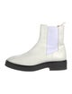 Stuart Weitzman Leather Colorblock Pattern Chelsea Boots