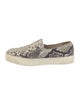 Stuart Weitzman Leather Animal Print Sneakers
