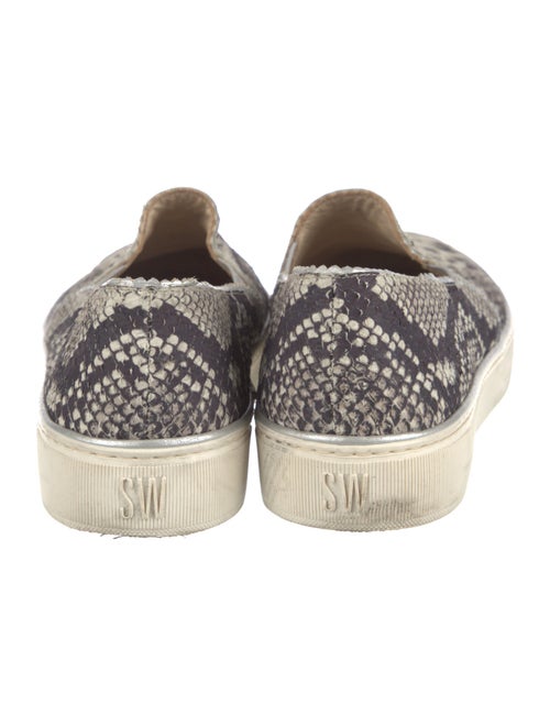 Stuart Weitzman Leather Animal Print Sneakers