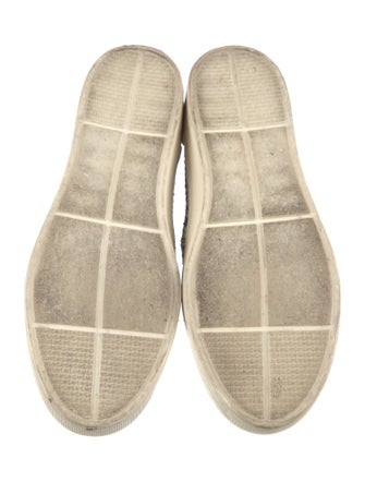 Stuart Weitzman Leather Animal Print Sneakers