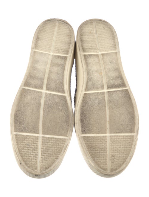 Stuart Weitzman Leather Animal Print Sneakers