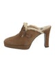 Stuart Weitzman Suede Mules