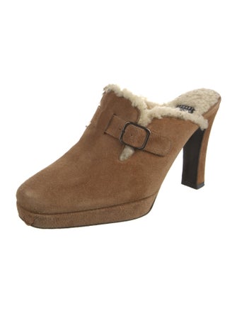 Stuart Weitzman Suede Mules