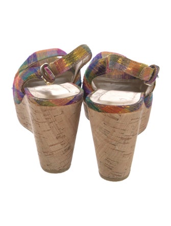 Stuart Weitzman Striped Slingback Pumps